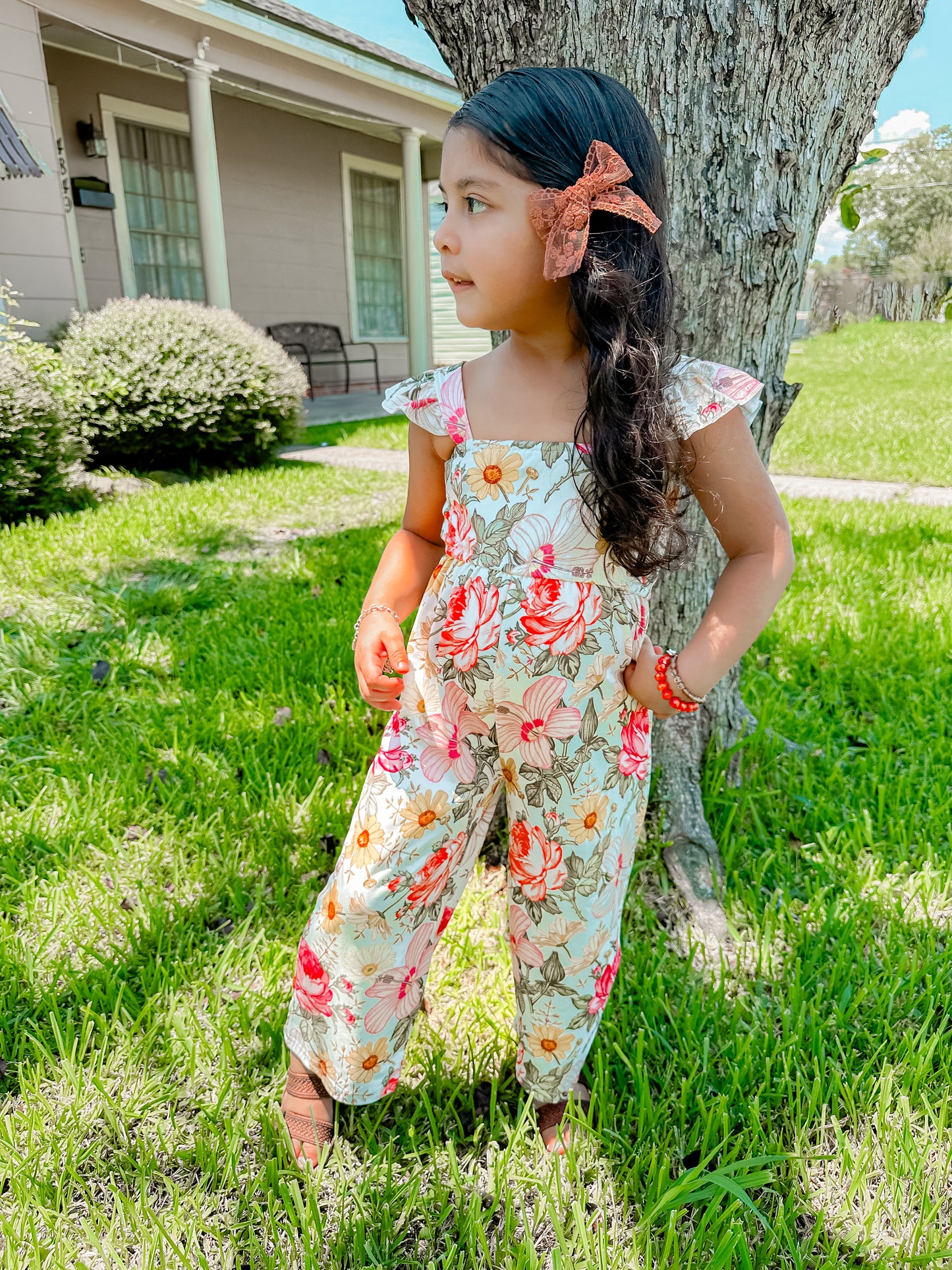 Fall Floral Romper (NO CODES)