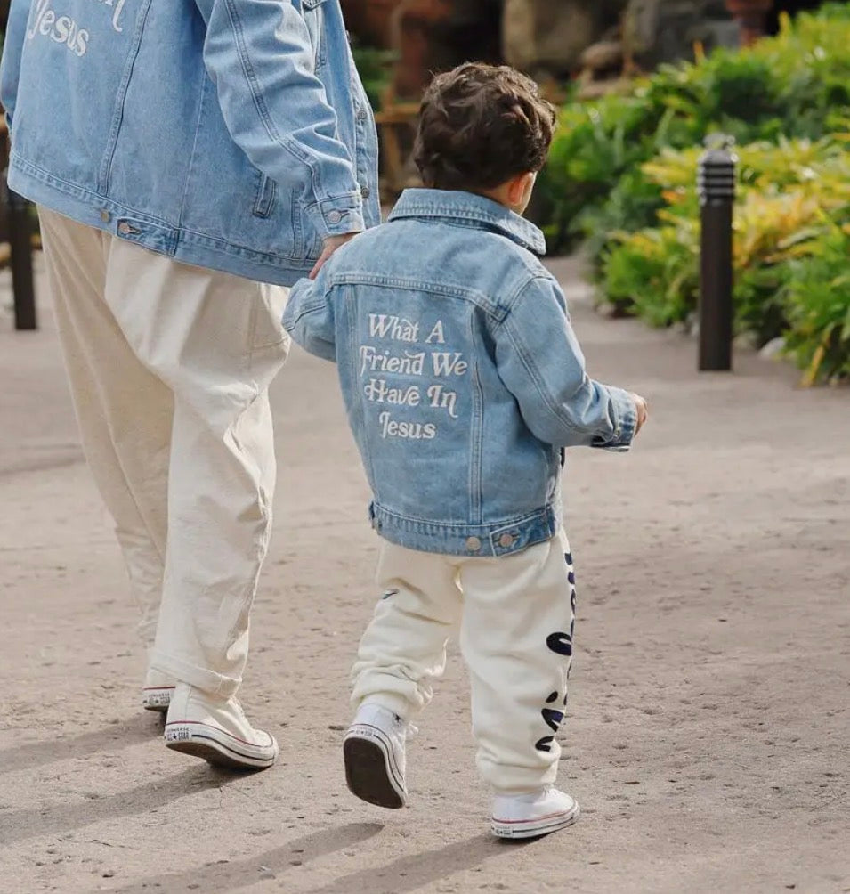 What a friend in Jesus Denim Jacket