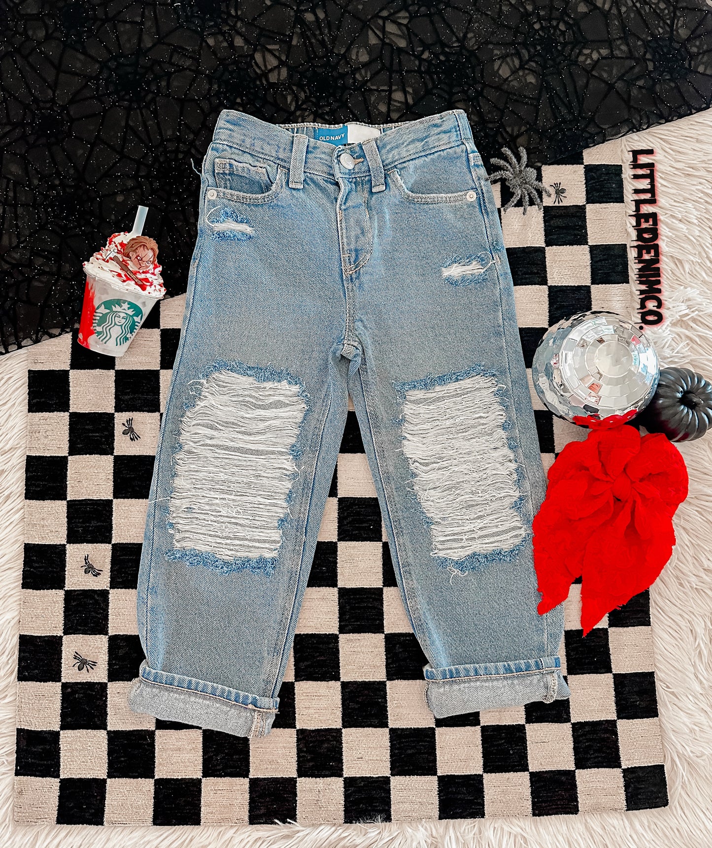 Distressed only (horror jeans)