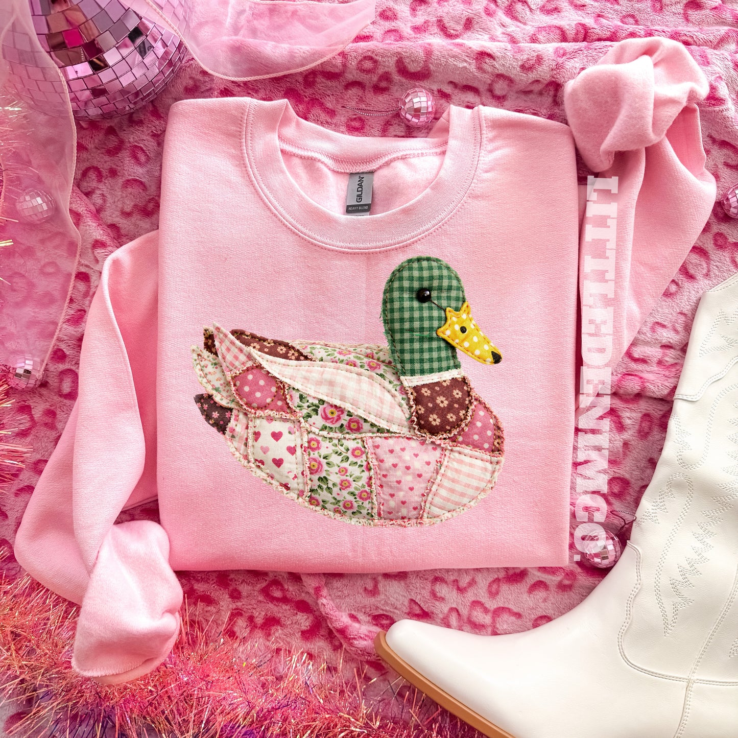 Pink Patchwork Mallard