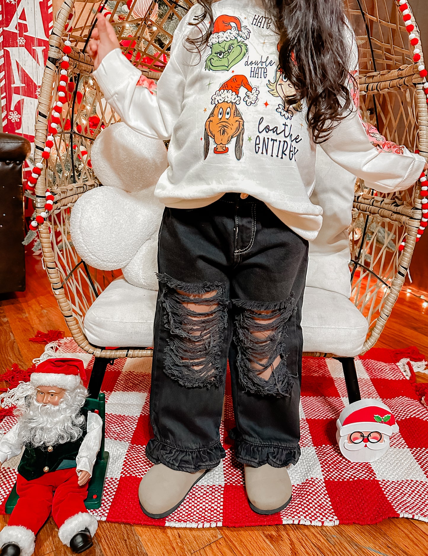 Ruffle Midnight Jeans