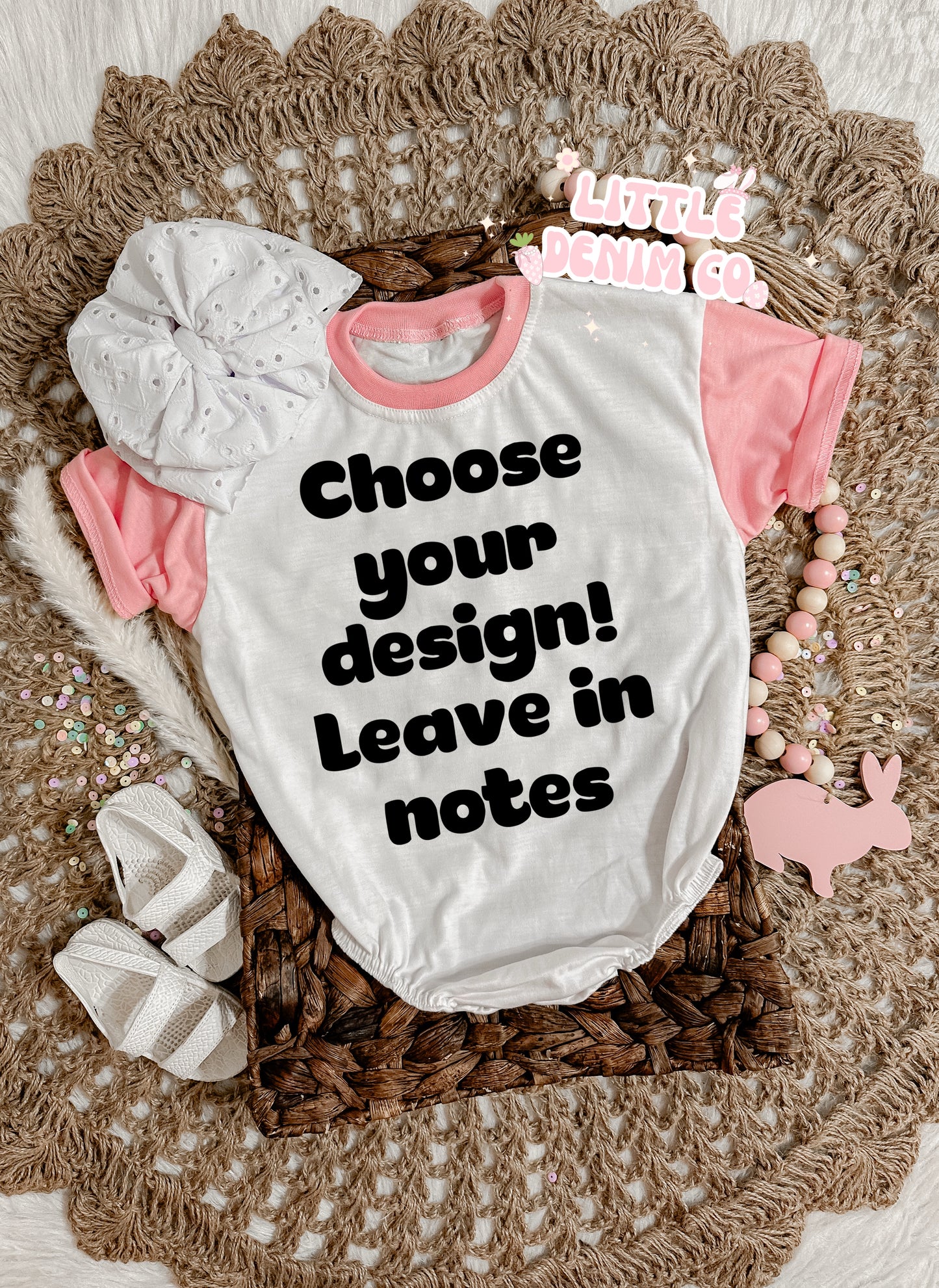 PINK COLORBLOCK TEE