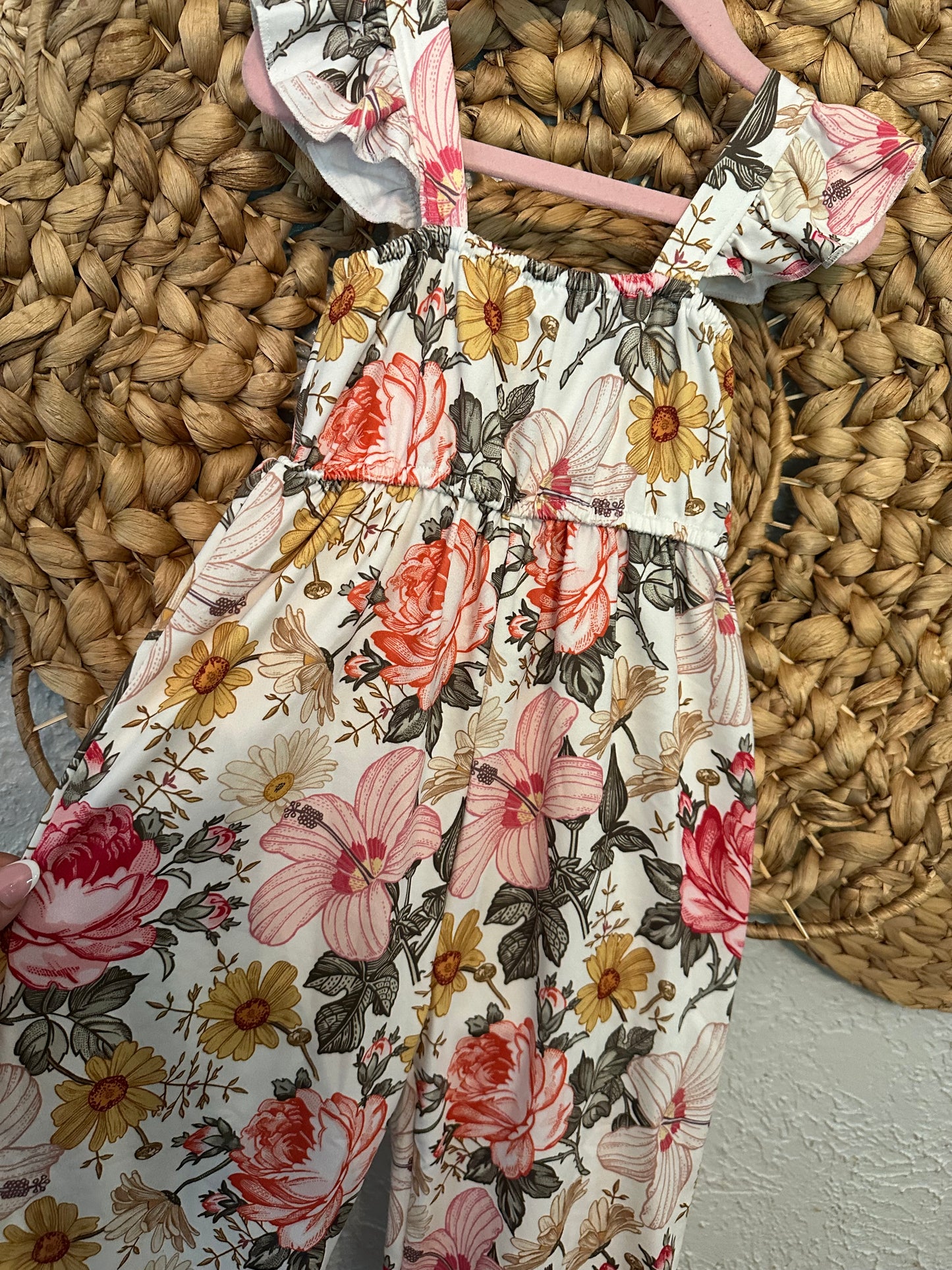 Fall Floral Romper (NO CODES)