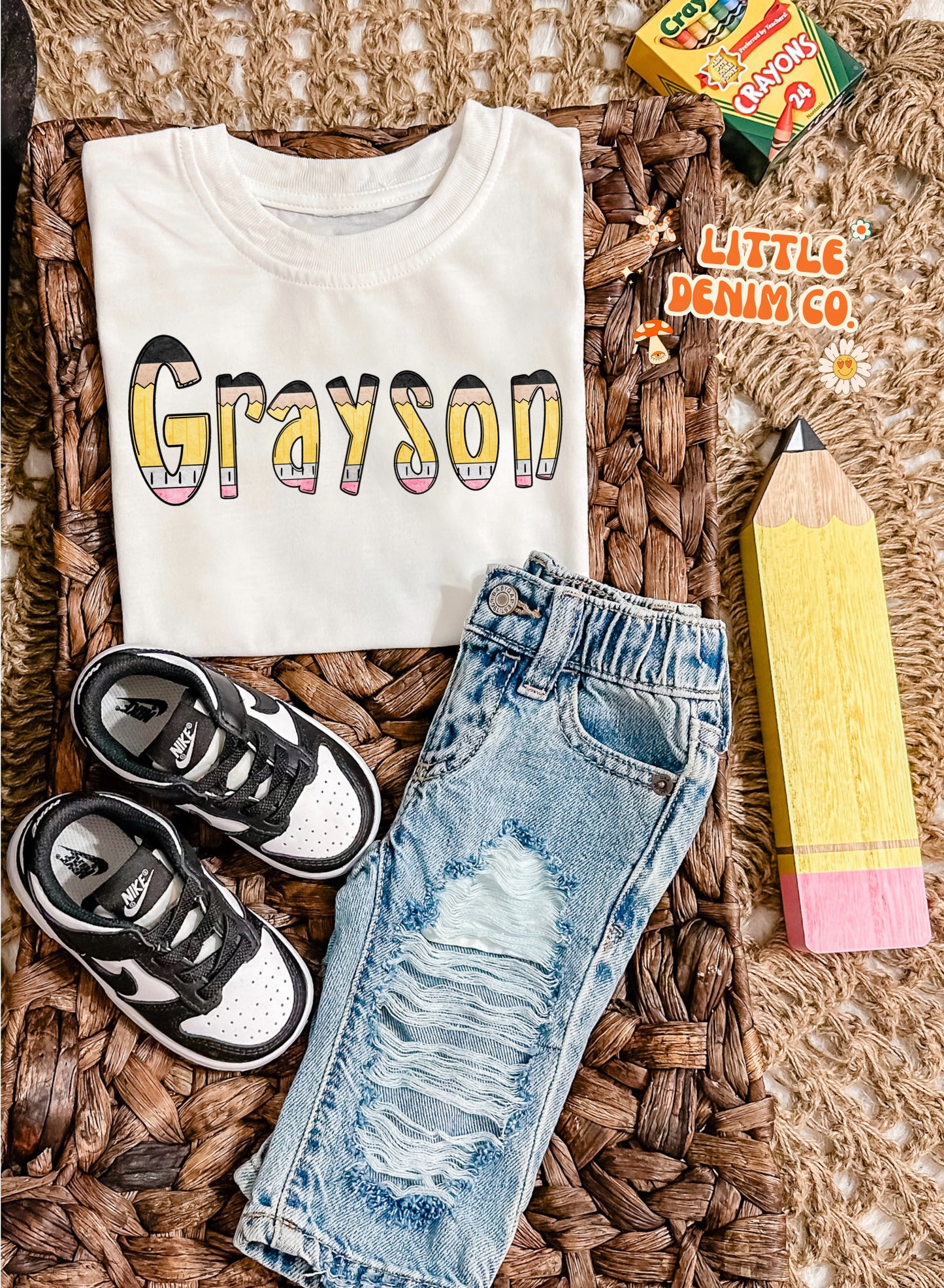 PENCIL NAME TEE ✏️