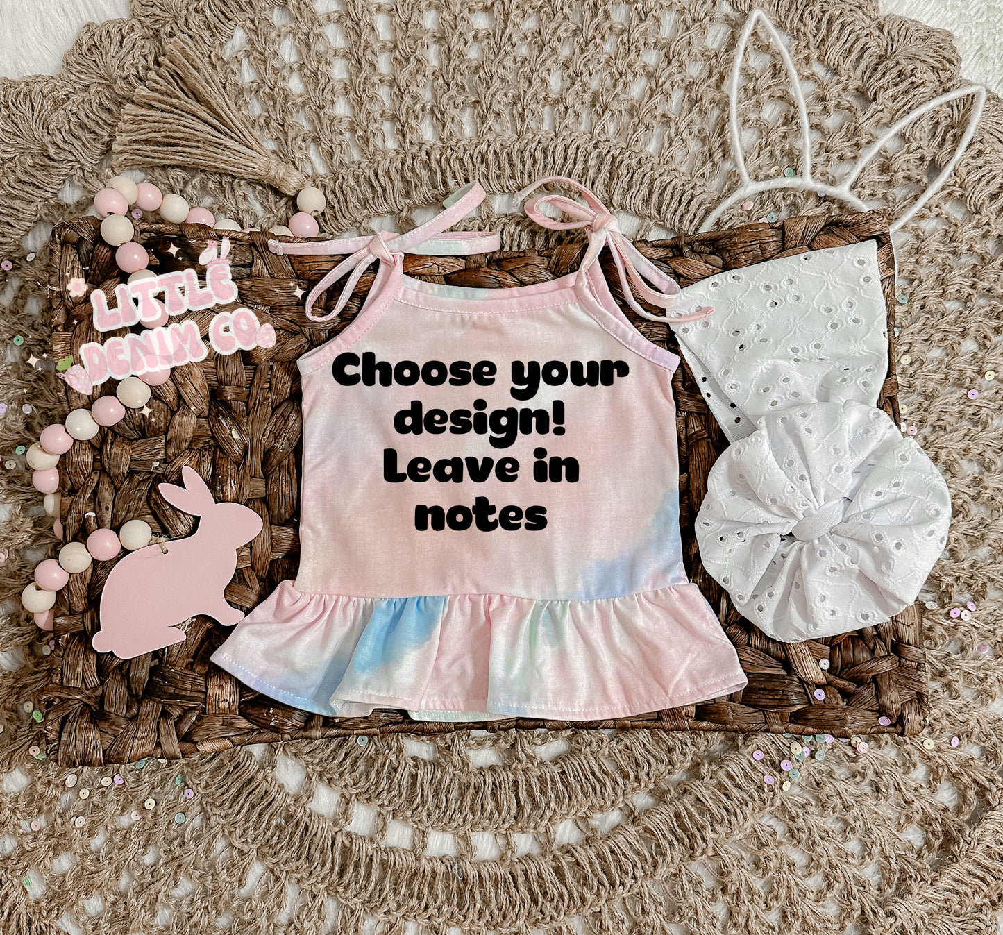 Cotton Candy Tie Halter