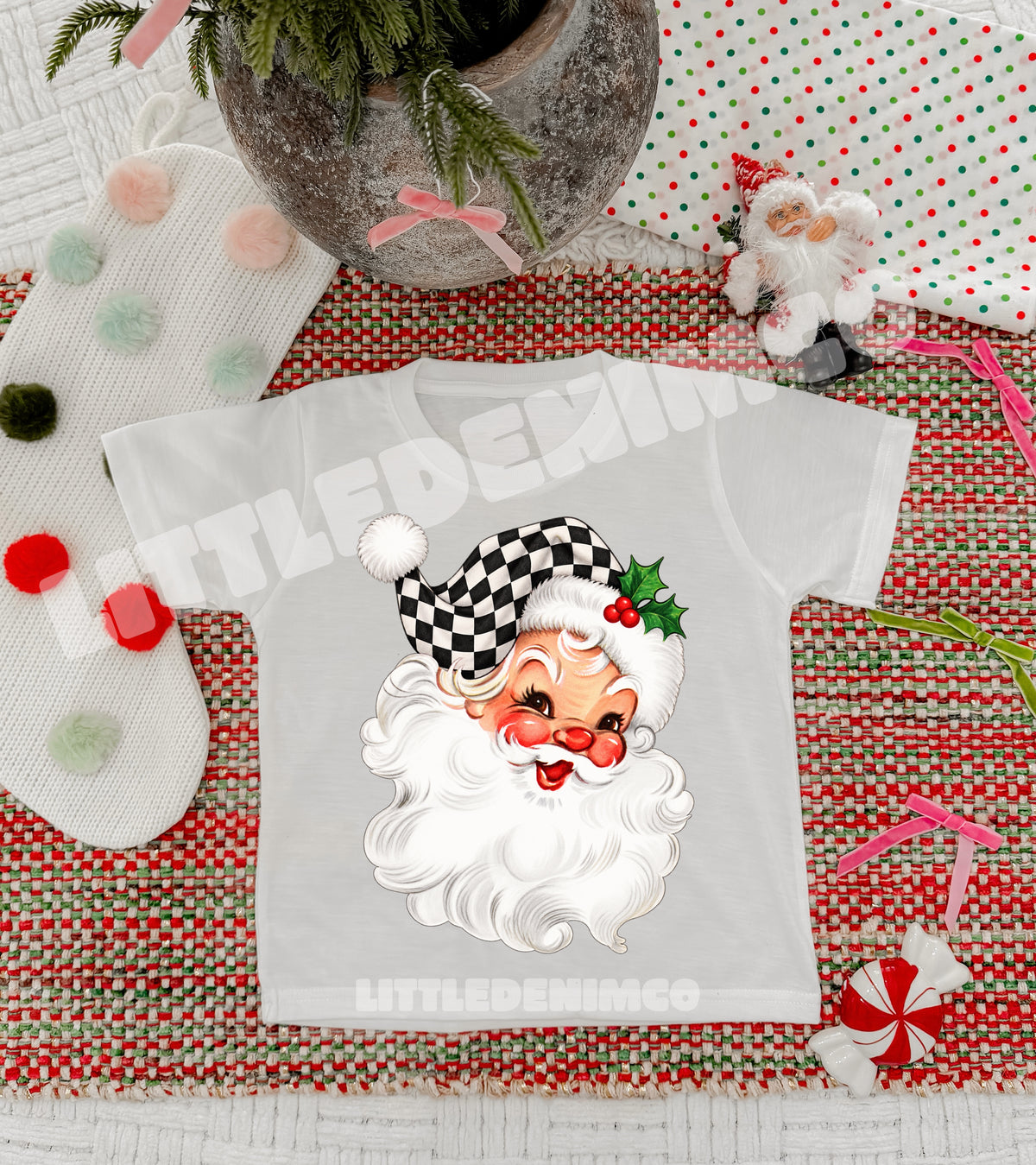 Checkered Santa
