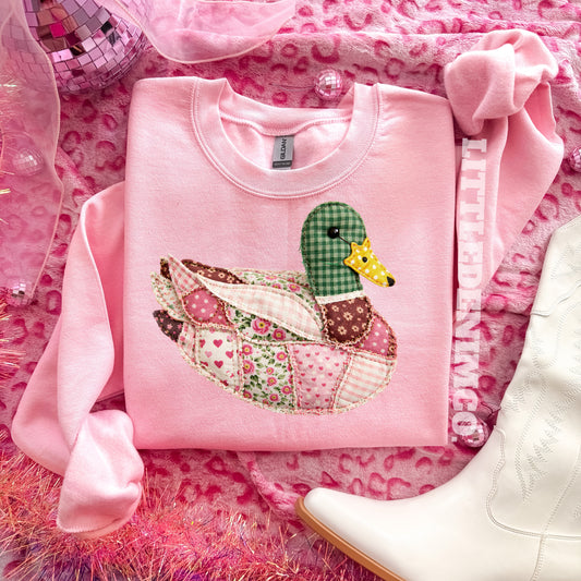 Pink Patchwork Mallard