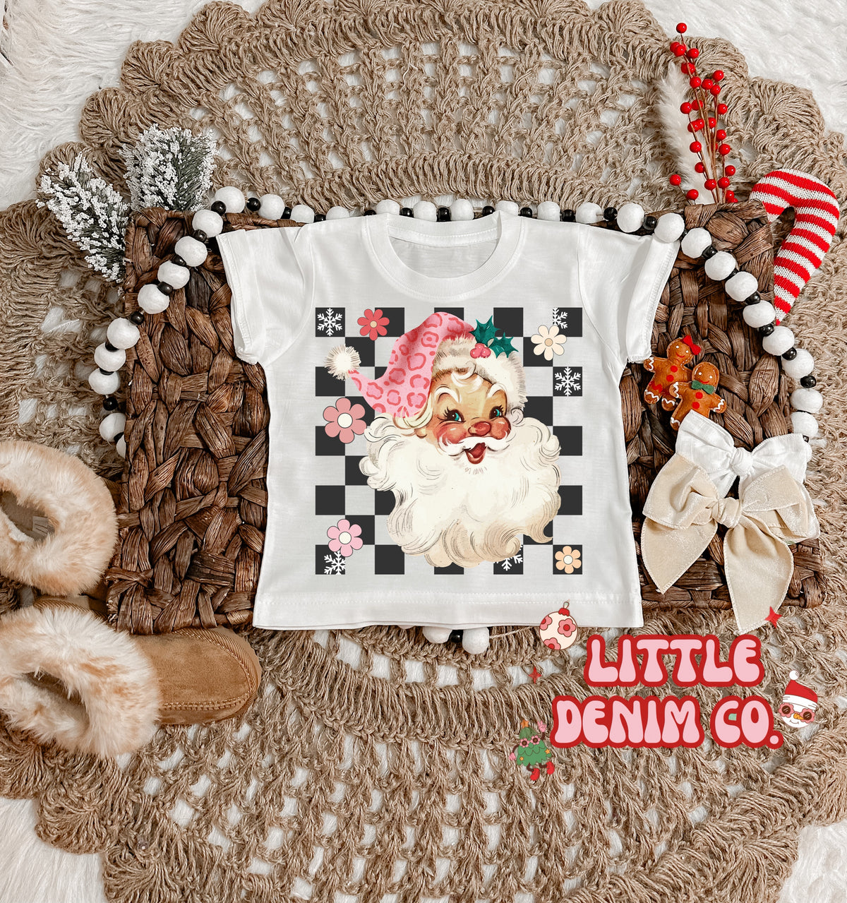 Retro Santa (pink)