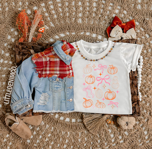 Pink bows & Pumpkins