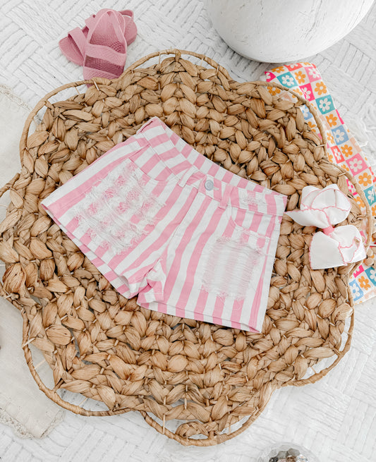 Pink Stripes Shorties