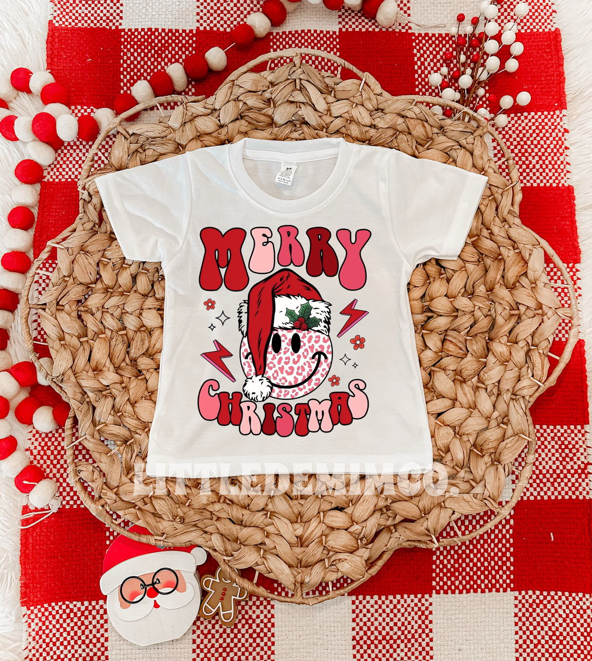 Merry Xmas (retro pinks & reds)