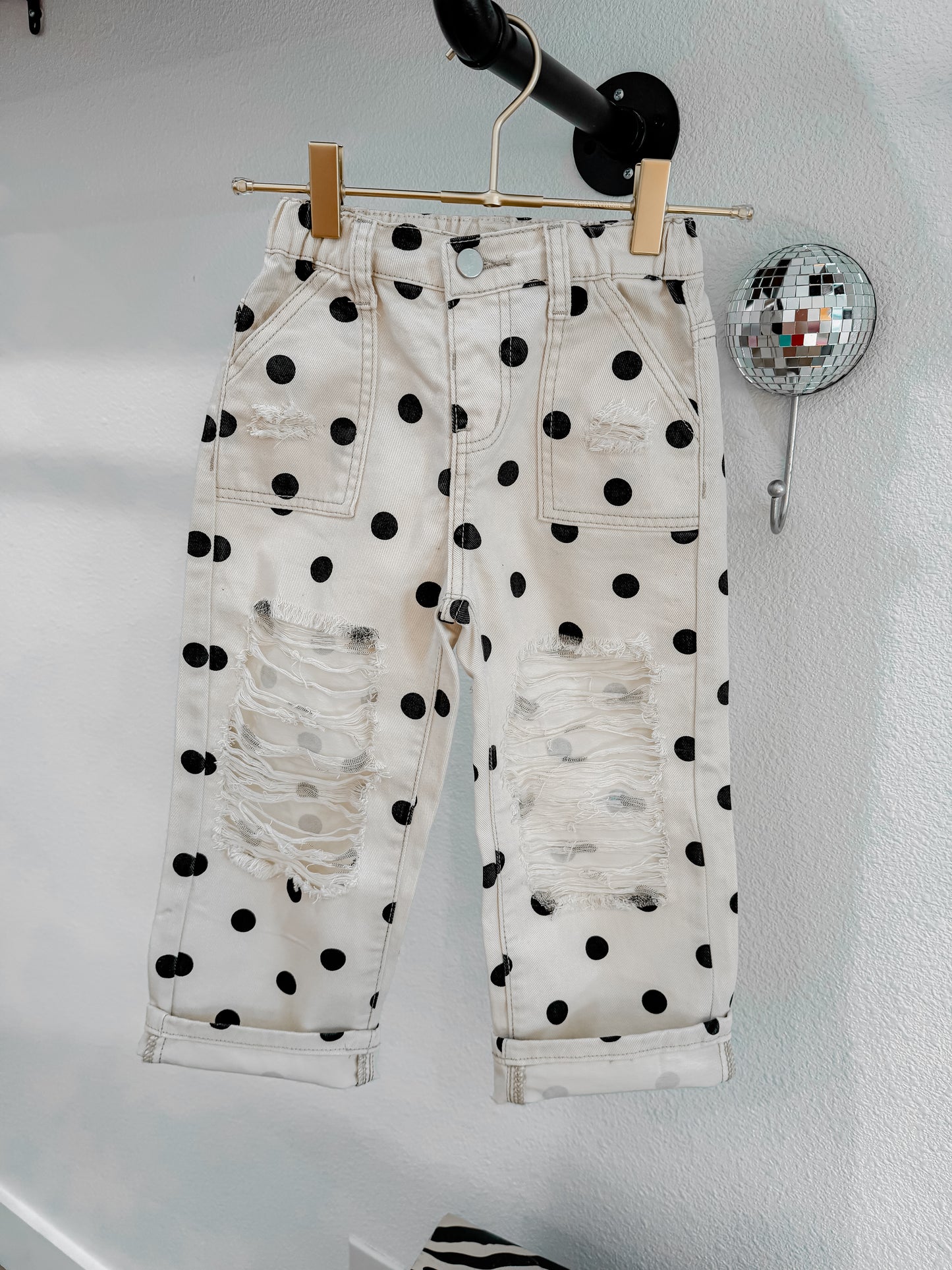 Polkadot pocket jeans