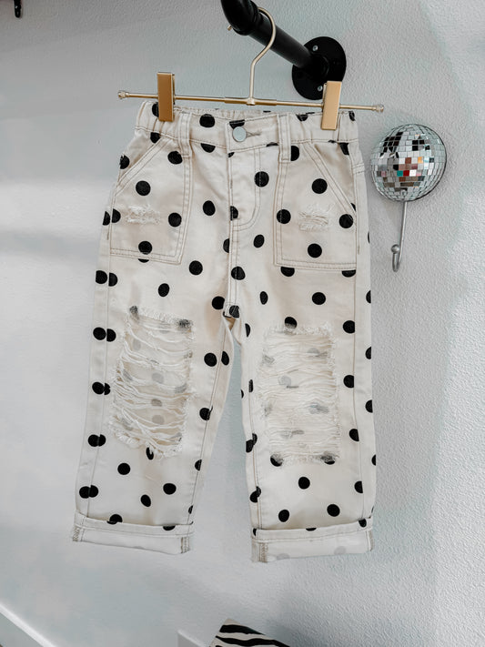 Polkadot pocket jeans