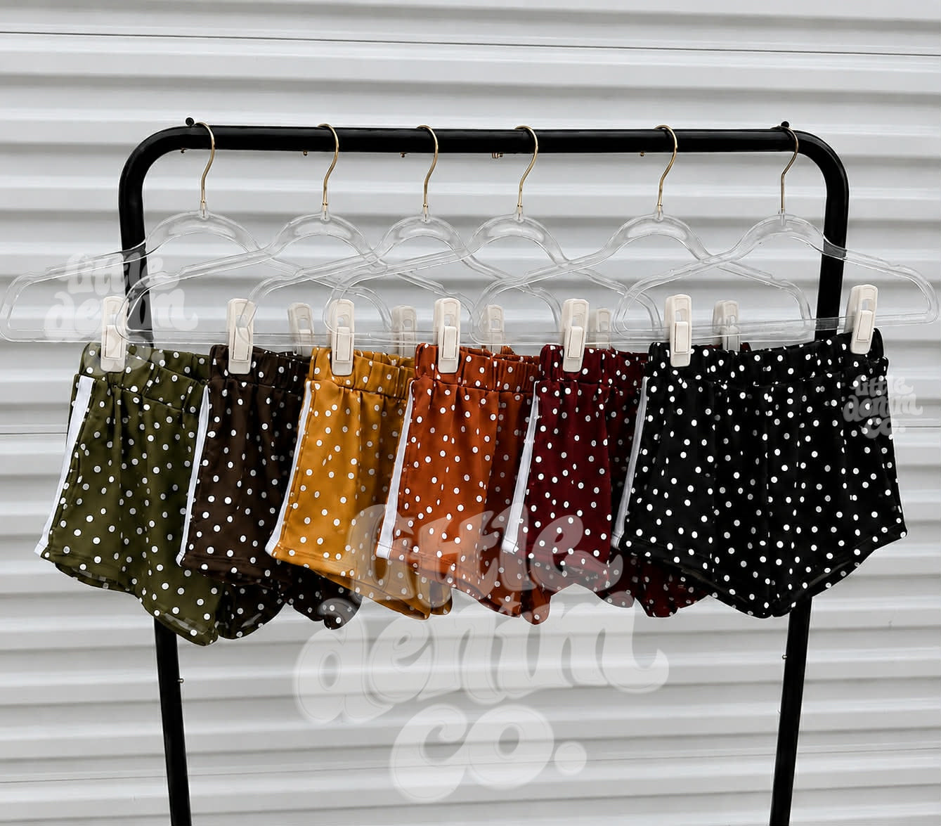 Polka Dot Varsity Shorties