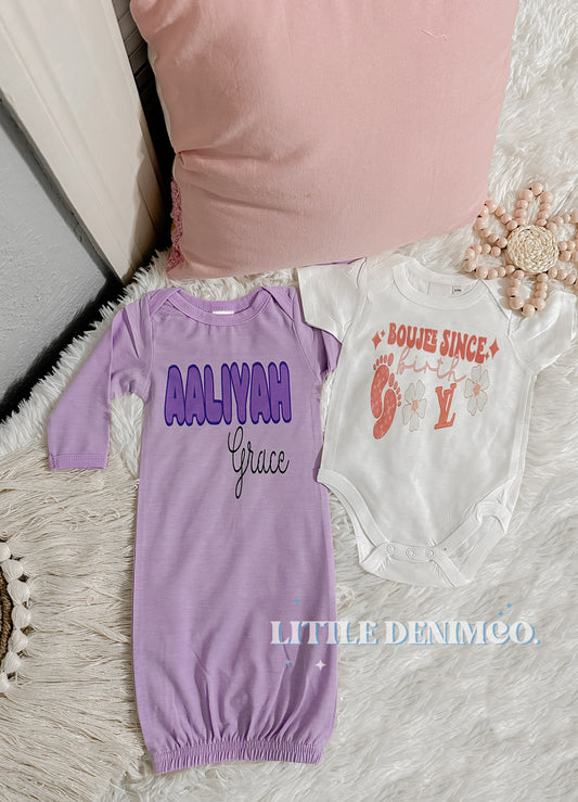 Personalized Baby Gown