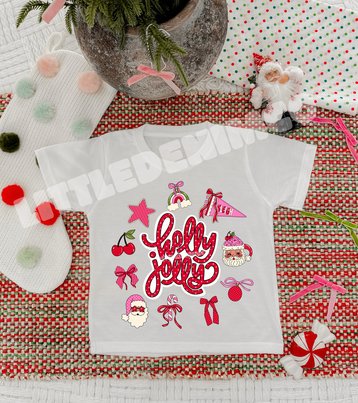 Pink holly jolly