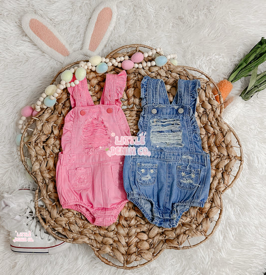 Denim Rompers
