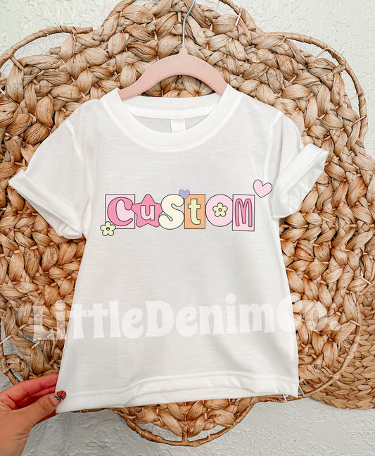 Custom Pastel patchwork (Leave wanted design in notes)