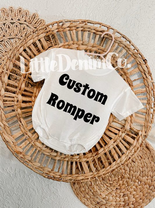 ROMPERS( Add design in notes)